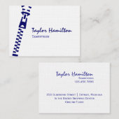 Ritssluiting Visitekaartje (Voorkant / Achterkant)