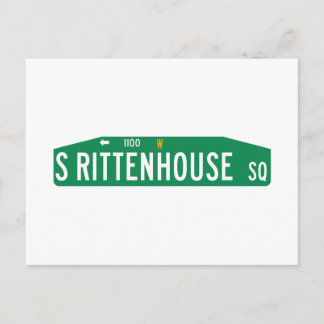 Rittenhouse Square, Philadelphia, PA Street Sign Briefkaart