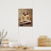 Rittenzitje met dwarspoten poster (Keuken)