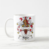 Ritter Family Crest Koffiemok (Links)