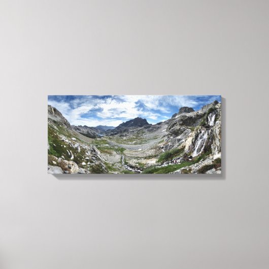 Ritter Pass Waterfall - Ansel Adams Wilderness Canvas Afdruk (Voorkant)