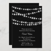 Ritterpartij Black Twinkle Lights Kaart (Voorkant / Achterkant)