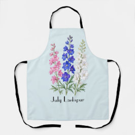 Ritterspoor Bloemen Juli  Schort