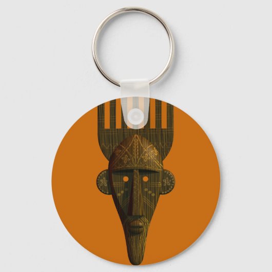 Ritual African Mask Sleutelhanger (Voorkant)