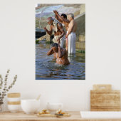 Ritual Bath in River Ganges, Varanasi, India Poster (Keuken)