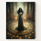 Ritual Circle - Dark Witch Aangepaste Spell Journa Notitieboek (Achterkant)