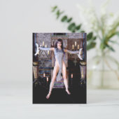 Ritual van het Moon Goddess Gothic Fantasy Briefka Briefkaart (Staand voorkant)