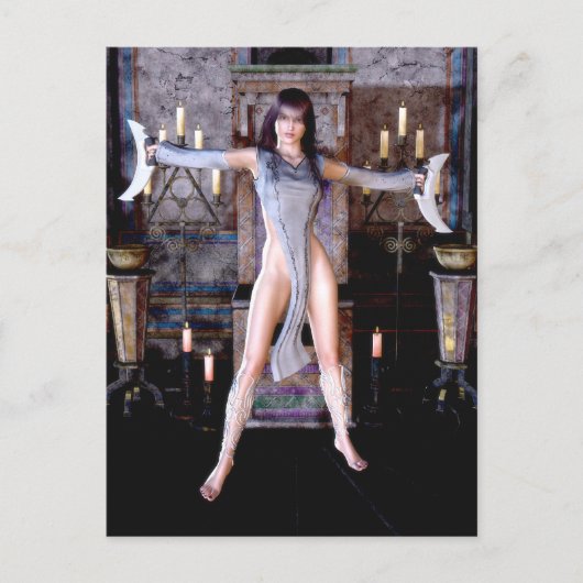 Ritual van het Moon Goddess Gothic Fantasy Briefka Briefkaart (Voorkant)