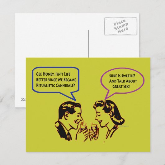 Ritualistisch kannibalBriefkaart Briefkaart (Voorkant / Achterkant)