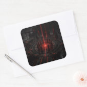 Ritueel Hof Vierkante Sticker (Envelop)