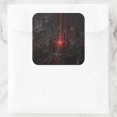 Ritueel Hof Vierkante Sticker (Tas)