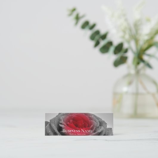 Rituele diensten mini visitekaartje (Staand voorkant)