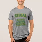 Rituele graffiti-gloed Tri-Blend shirt (Voorkant)
