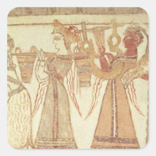 Rituele plaats van eredienst vierkante sticker