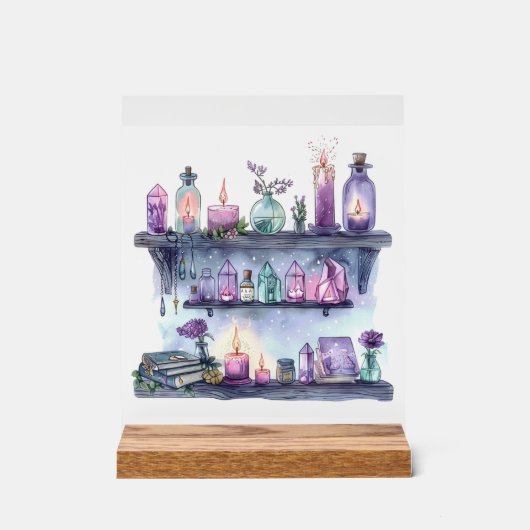 Rituele plank - Elk item heeft een spreuk Acryl Bord (Voorkant)