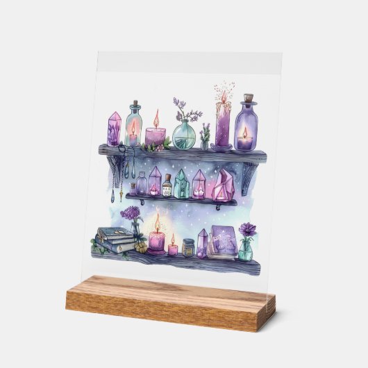 Rituele plank - Elk item heeft een spreuk Acryl Bord (Hoek)