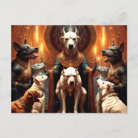 Rituele scène met honden briefkaart (Voorkant)