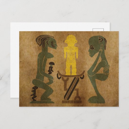 rituele tribune briefkaart (Voorkant / Achterkant)