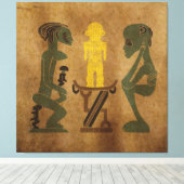 rituele tribune canvas afdruk (Insitu (Houten vloer))