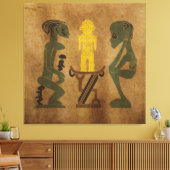 rituele tribune canvas afdruk (Insitu (Woonkamer))