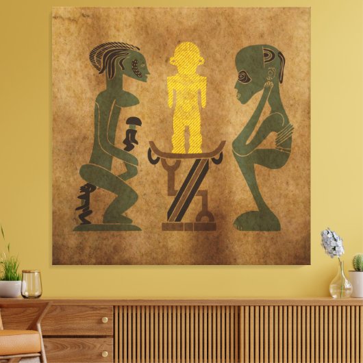 rituele tribune canvas afdruk (Insitu (Woonkamer))