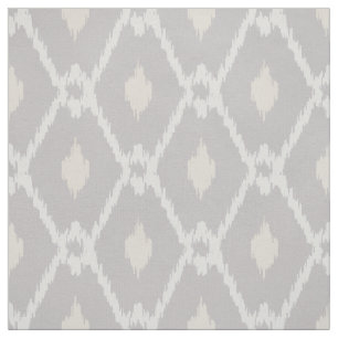 Ritvormig patroon met neutraal bruin beige ikat stof