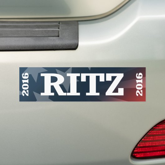 Ritz - Glenda Ritz 2016 Bumpersticker (Op auto)