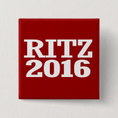 Ritz - Glenda Ritz 2016 Vierkante Button 5,1 Cm (Voorkant)