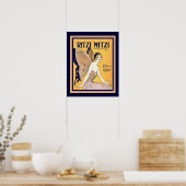 "Ritzi Mitzi" Art Deco Sheet Hoesje Afdrukken 16 x Poster (Keuken)