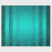Ritzy Striped Blauwgroen Holiday Cadeaupapier (Vlak)