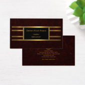 Ritzy Unieke Elegante Rode Grunge Chauffeur Visitekaartje (Bureau)