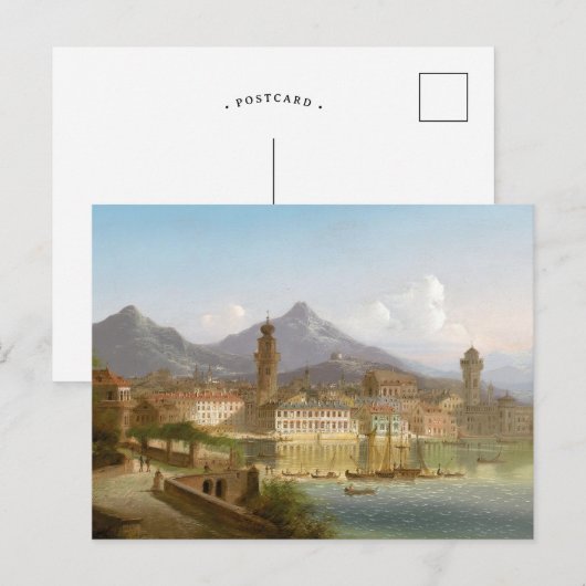 Riva aan het Gardameer | Johann Wilhelm Jankowsky Briefkaart (Voorkant / Achterkant)