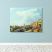 Riva Degli Schiavoni, 1724-30 Canvas Afdruk (Insitu (Houten vloer))