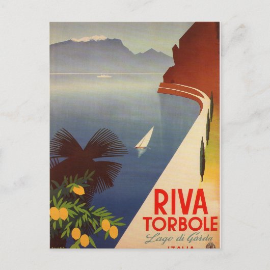 Riva Torbole, Lago Di Garda Briefkaart (Voorkant)