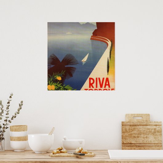Riva Torbole, Lago di Garda Poster (Keuken)