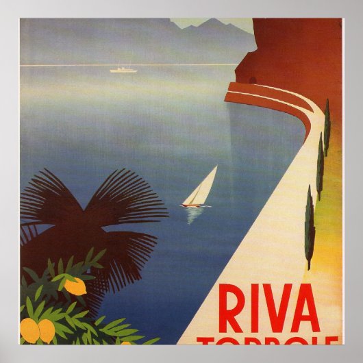 Riva Torbole, Lago di Garda Poster (Voorkant)