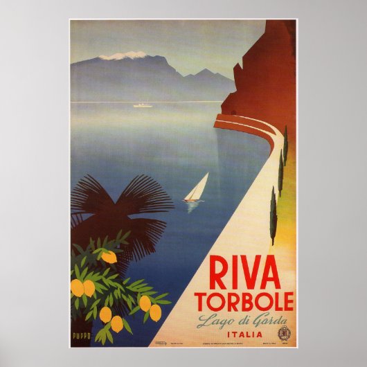 Riva Torbole, Lago di Garda Poster (Voorkant)