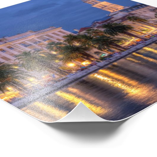 Riva waterfront, Split, Kroatië Foto Afdruk (Hoek)