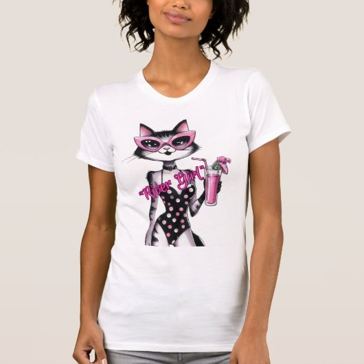 Rivah Meisje Kat T-shirt (Voorkant)