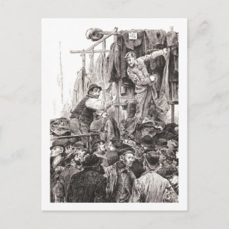 rivaliserende dealers in petticoatlangen briefkaart