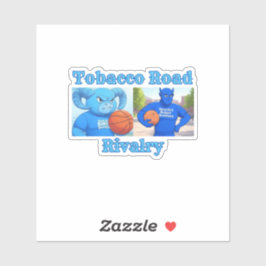 rivaliteit over de tabaksweg sticker