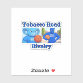 rivaliteit over de tabaksweg sticker