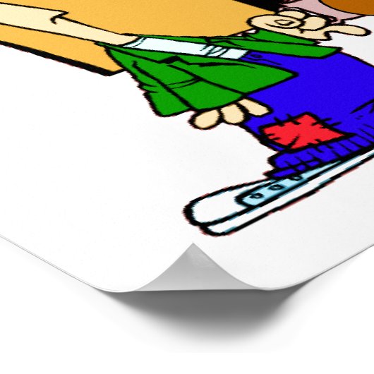 Rivaliteit Print Michigan State/Michigan (Hoek)