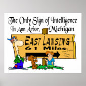 Rivalry Print Michigan State/Michigan (Voorkant)