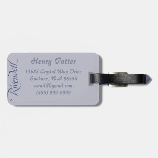 Rivendell Bagagelabel (Achterkant horizontaal)