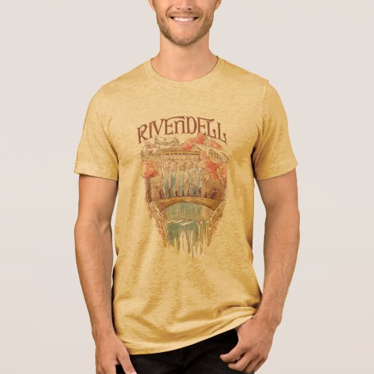 RIVENDELL™ Broederschap Aquarel Illustratie Tri-Blend Shirt (Voorkant)