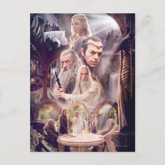 Rivendell Character Collage Briefkaart (Voorkant)