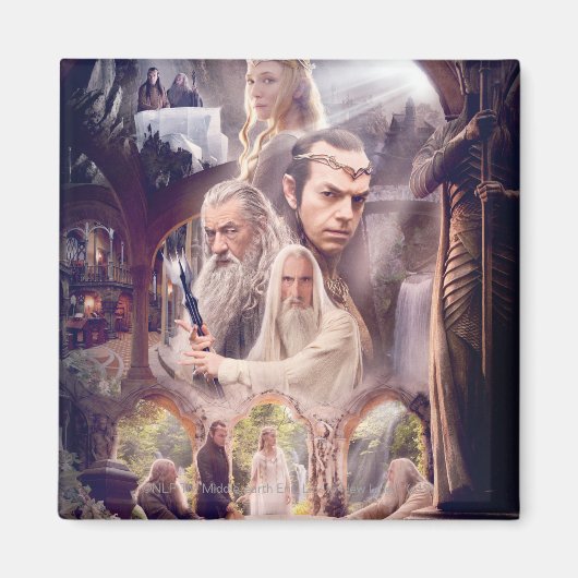 Rivendell Character Collage Magneet (Voorkant)