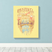 RIVENDELL™ Fellowship Waterverf Illustratie Canvas Afdruk (Insitu (Houten vloer))