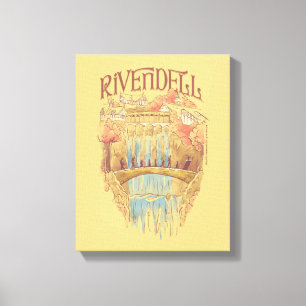 RIVENDELL™ Fellowship Waterverf Illustratie Canvas Afdruk